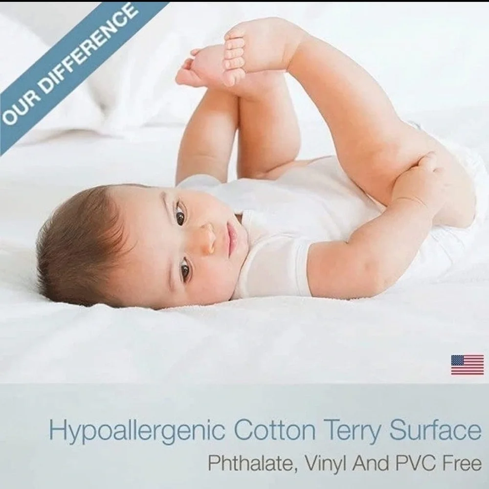 SafeRest Full Premium Waterproof Cotton Terry Protector